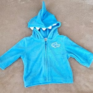 Gymboree shark fin zip up jacket